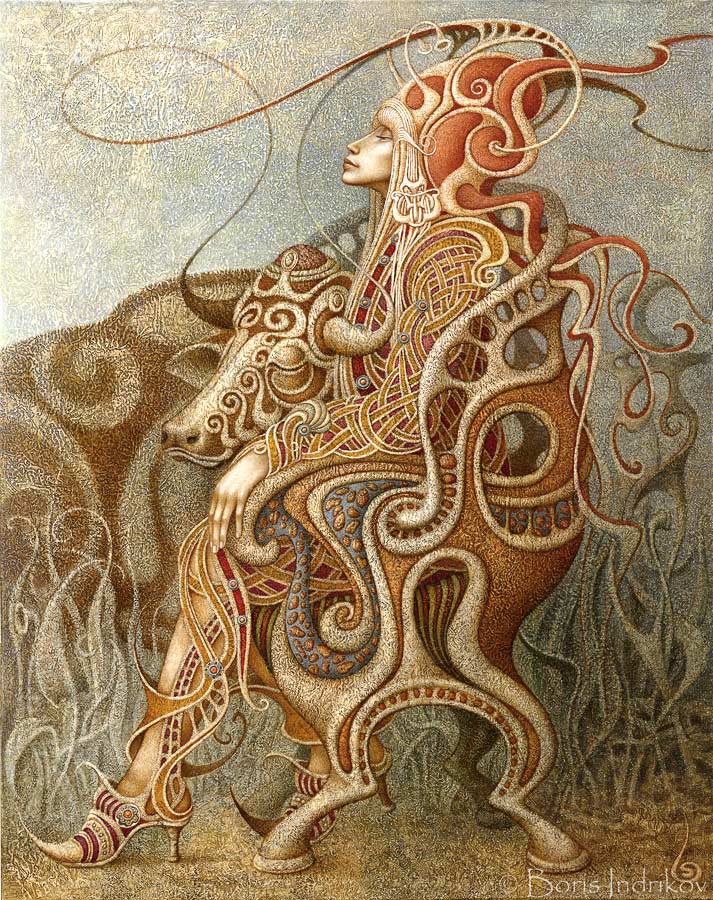 Boris Indrikov 1969 | Russian  Magical Realism painter 