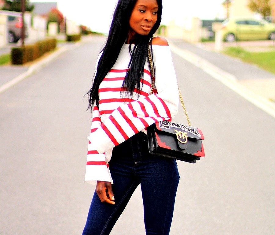 mariniere-rouge-sac-bandouliere-chaine-pinko mariniere-rouge-sac-bandouliere-chaine-pinko