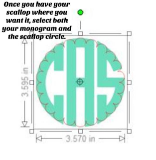 Plot - How to Create a Scalloped Monogram in Silhouette Software