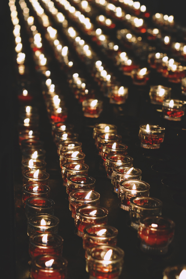 Salzburg cathedral candles