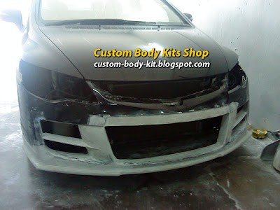 Front Bumper Custom Body Kit - Honda Civic FD2 part 2 | Custom Body ...