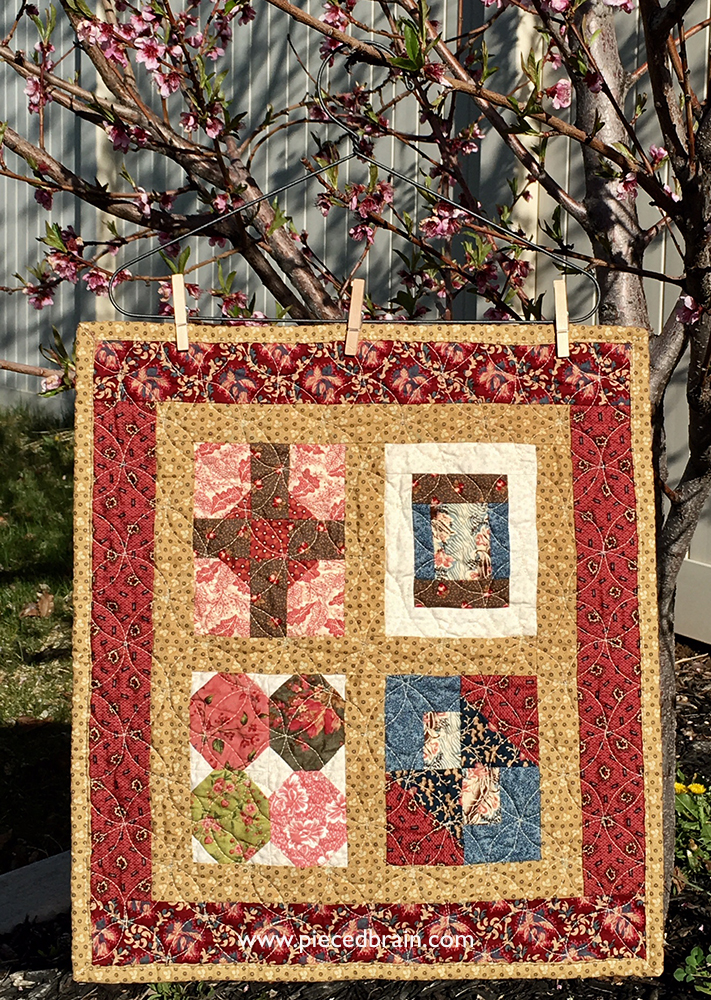 Pieced Brain Rectangular quilt blocks