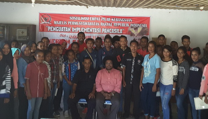 Sosialisasi Nilai Kebangsaan, Mahasiswa Papua Barat Siap Amalkan Pancasila