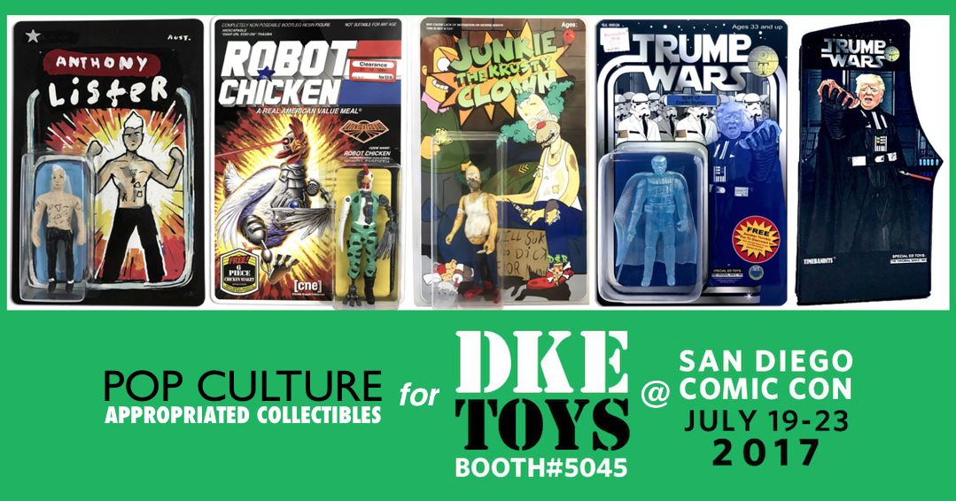 PopCulture Appropriated Collectibles for SDCC2017 from DKE Toys
