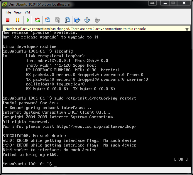 Soporte IT Proxmox eth0 ERROR while getting interface flags No such