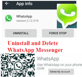 Uninstall- Delete WhatsApp Messenger