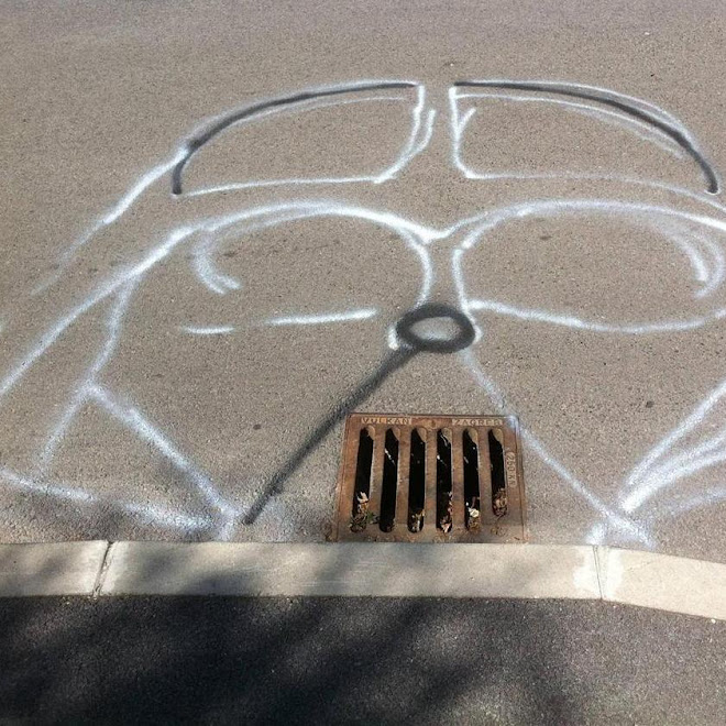 Photo : これぐらいなら真似できそうなダース・ベイダーのストリート・アート ! !