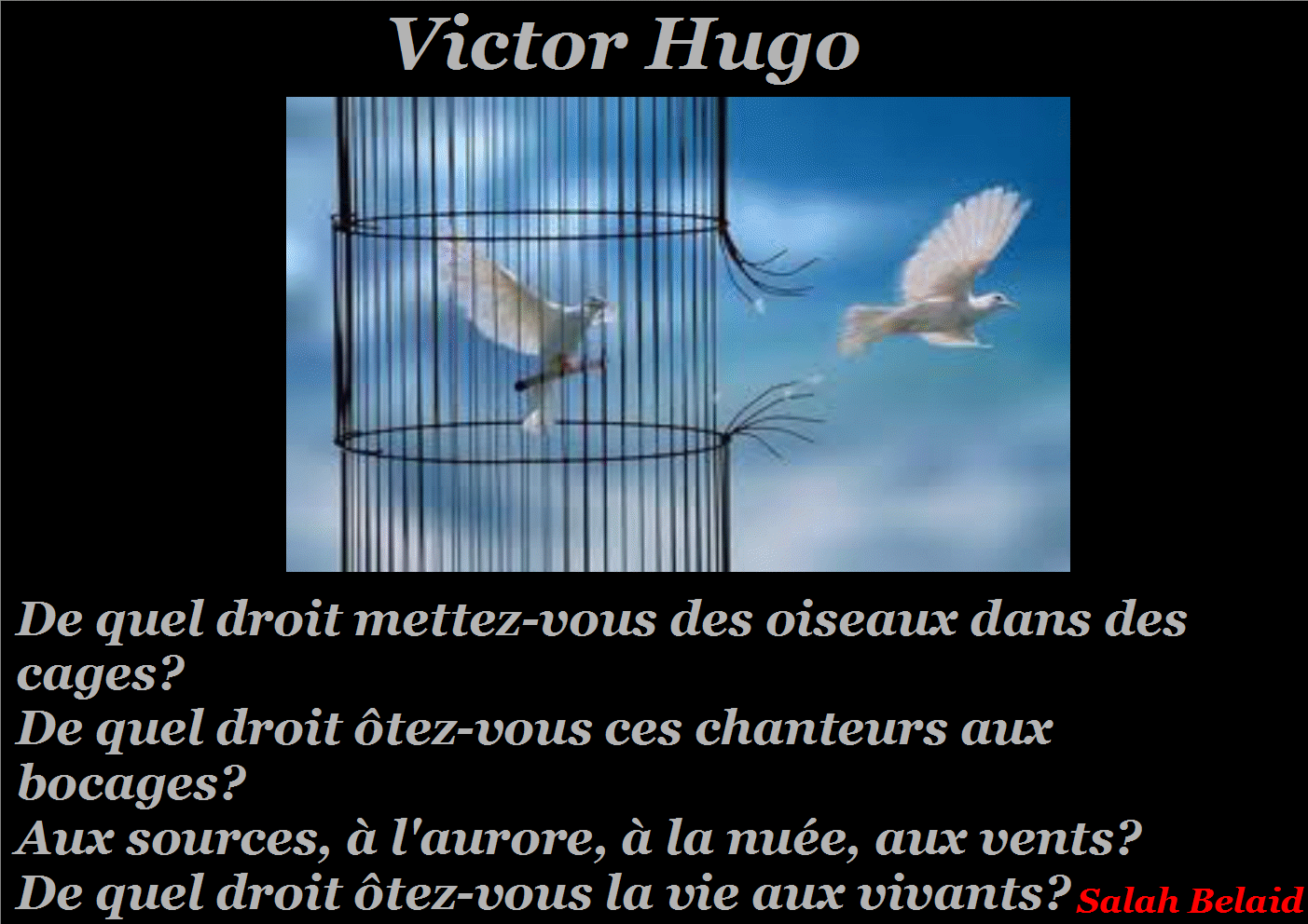 De quel droit ? Victor Hugo
