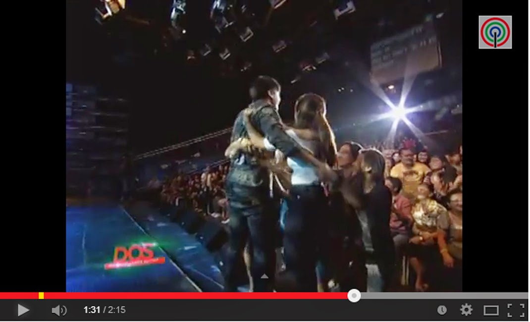 Daniel Padilla kissed and hugged by fans when singing "Kamusta Ka" on ASAP 19