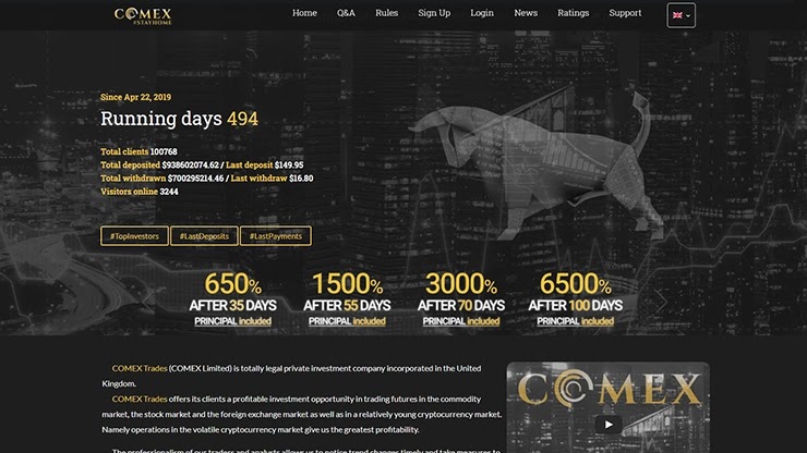 Новости от проекта Comex Trades Новости от Comex Trades
