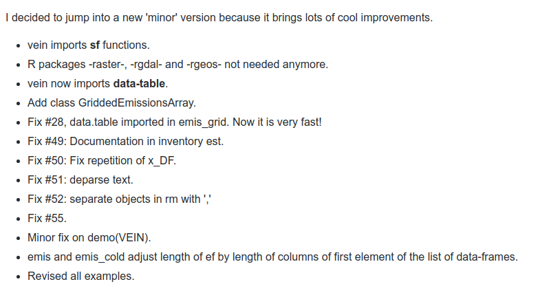 Nueva version de VEIN 0.3.0