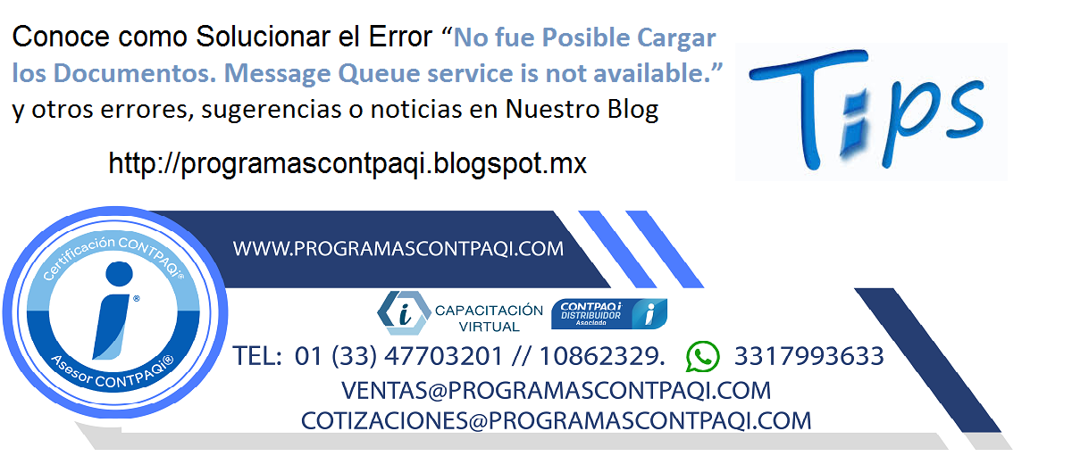 Capacitación Virtual y Software Error al cargar los XML en el