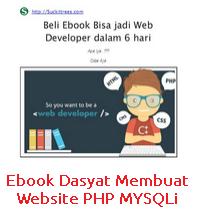 Ebook Dasyat Membuat Website PHP MYSQLi