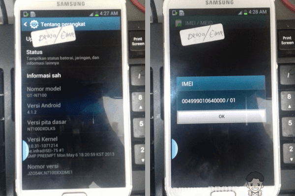 Full Dump  Emmc File Samsung Note 2 (N7100) Fix Baseband Null Tested