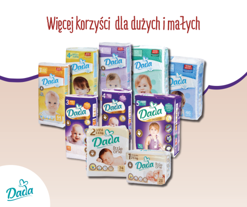 Rabat na wybrane kosmetyki za zakup 2 opakowań pieluszek DADA Promocje i wyprzedaże