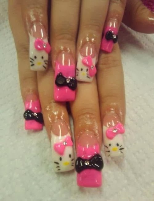 Hello Kitty Nail Designs Nail Designs