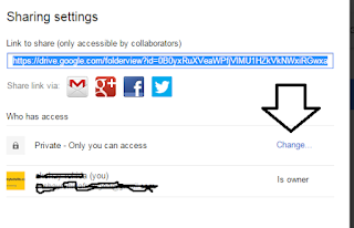 google drive folder settings