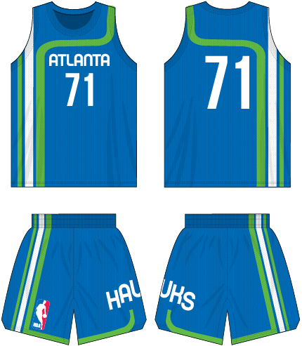 Basketball Uniforms: Atlanta Hawks 1970/71 - 1971/72