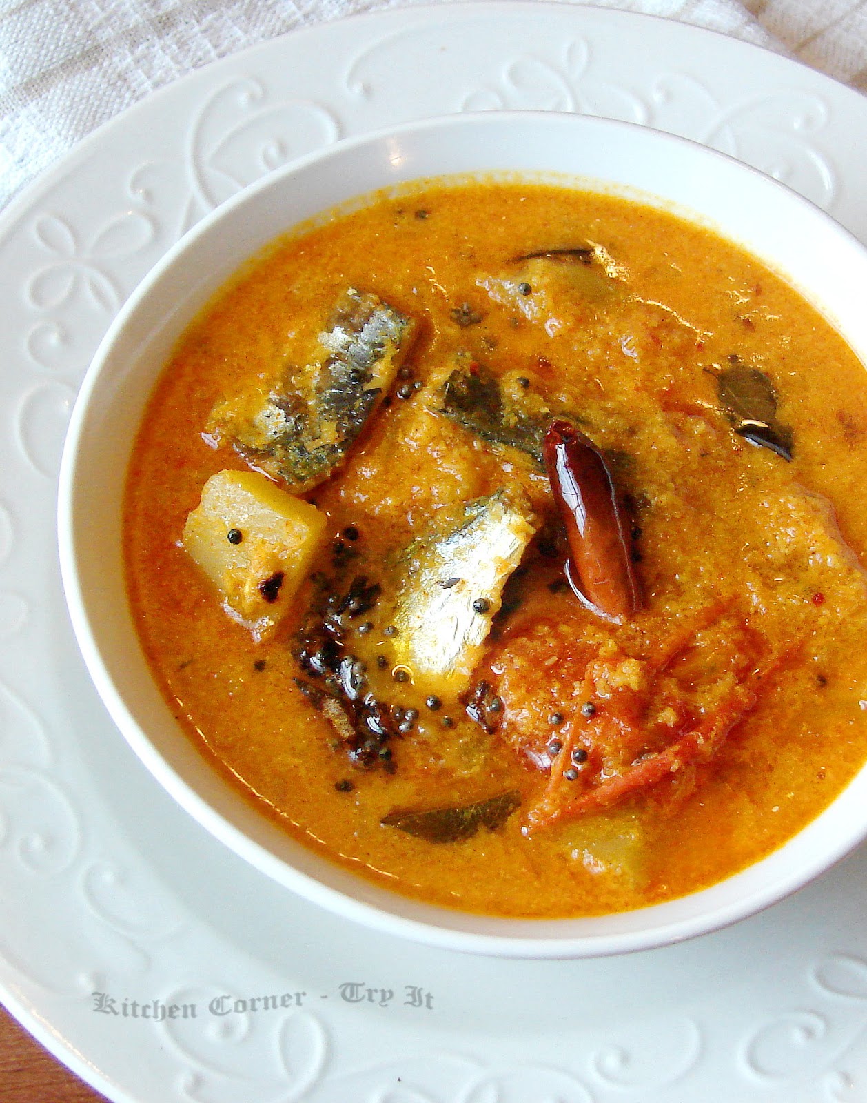 Unakka Meen Manga Curry/Dry Fish Mango Curry