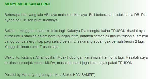 Testimoni obat kuat pria truson Testimoni obat kuat pria truson