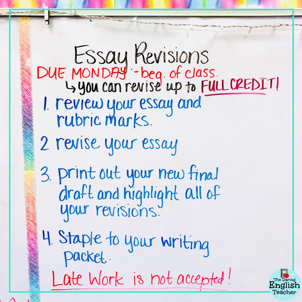 what is essay revision