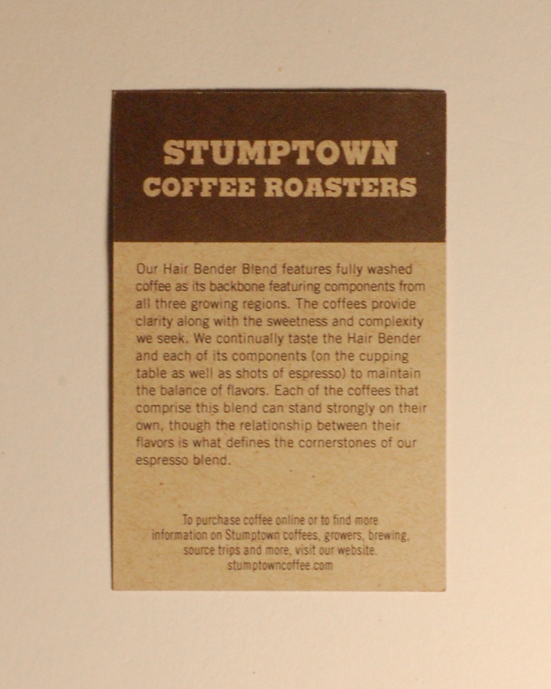 The Caffeine Cycle Stumptown Hair Bender