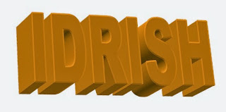 Idrish 3D Name Logo