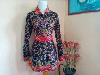 Model Baju Atasan Batik Kantoran Yang Modist Dan Terbaru