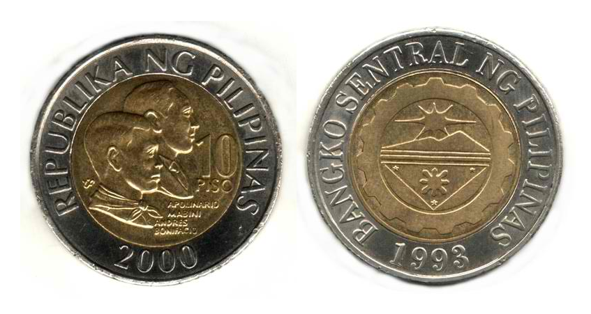 Gold In 10 Peso Philippine Coin