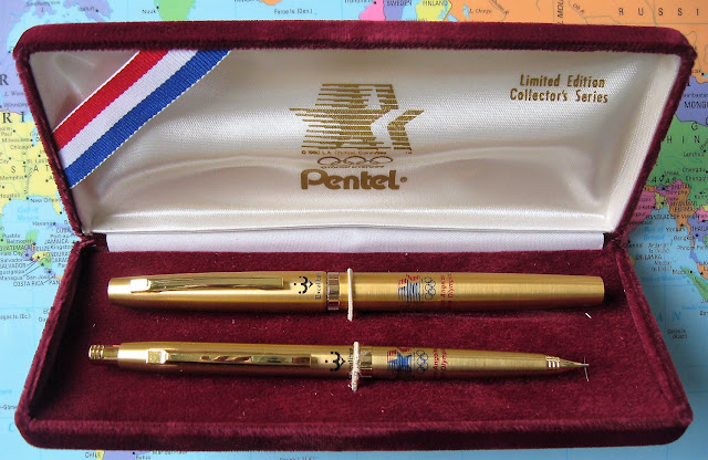 pentel excalibur los angeles olympic ex20 pen pencil set