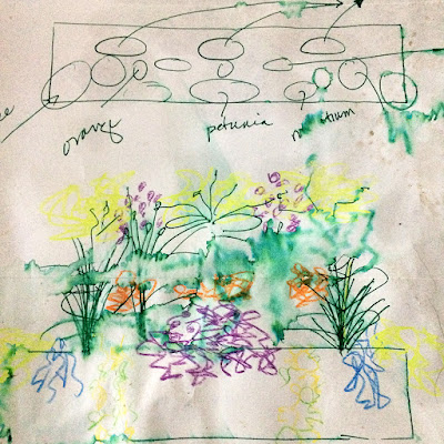 Window box planting 2015, make a sketch
