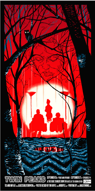 Twin Peaks Screen Print by Tim Doyle
