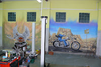 Harley Devidson Harley Devidson, artystyczne malowanie ściany, Warszawa