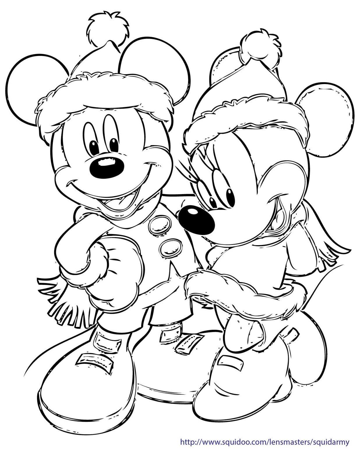 Free Christmas Coloring Pages Squid Army