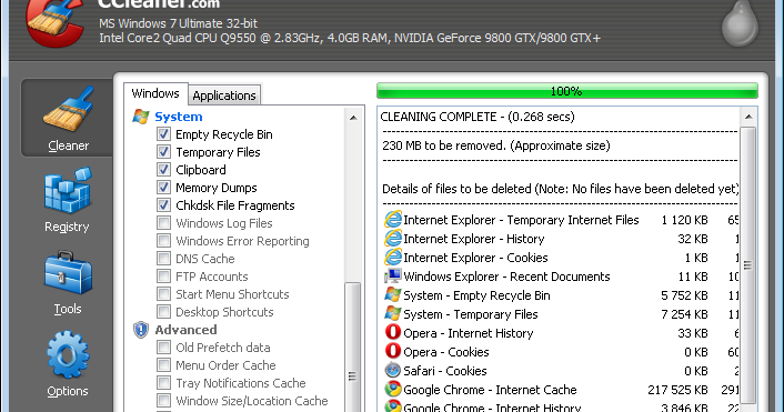 Free ccleaner for windows 7 32 bit