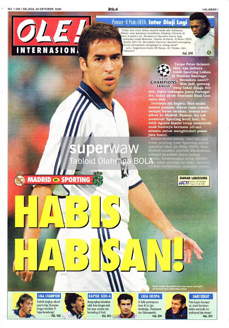 REAL MADRID VS SPORTING LISBON RAUL GONZALES REAL MADRID VS SPORTING LISBON RAUL GONZALES