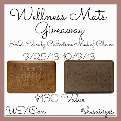 Wellness Mat Giveaway SheSaidYes