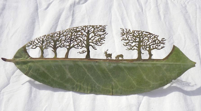 Lorenzo Duran leaf art