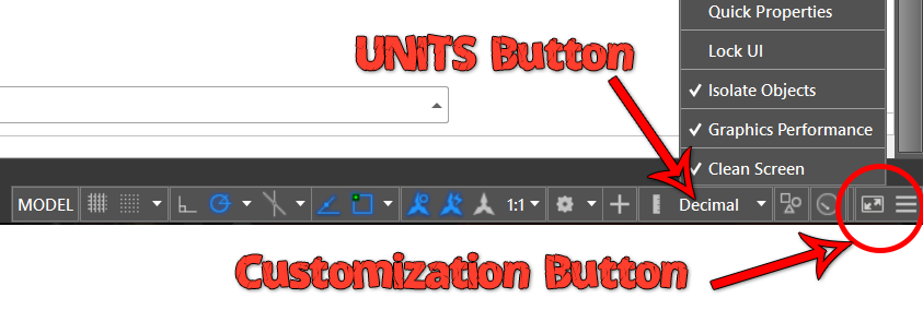 change units in autocad