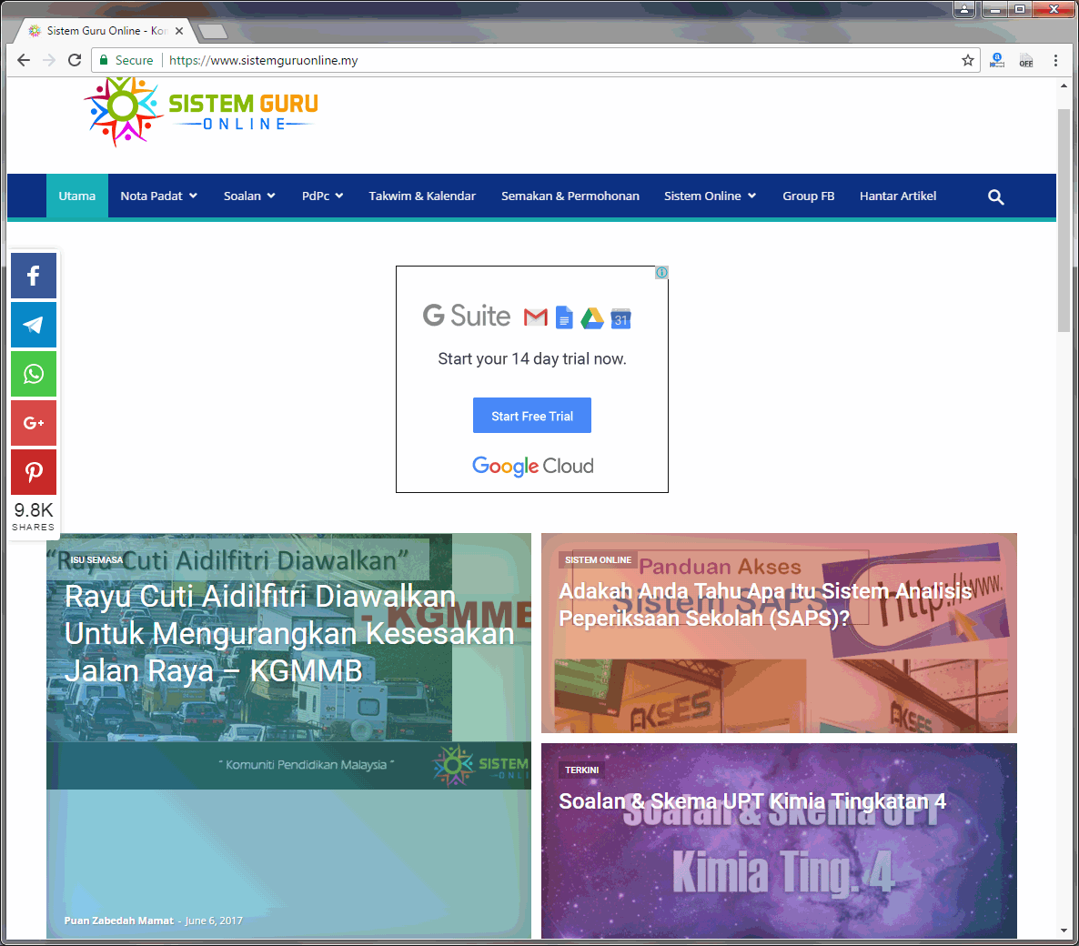 Sistem Guru Online Komuniti Pendidikan Malaysia Mia Liana
