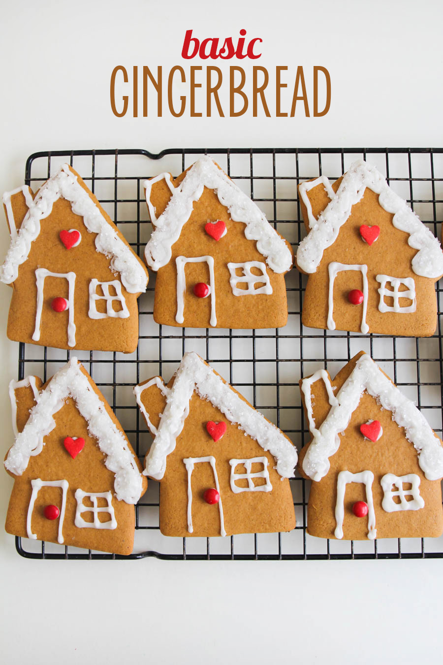 These basic gingerbread cookies are so soft, and perfect for decorating! They're lightly sweetened with the perfect hint of spice!