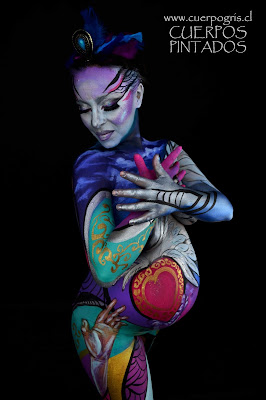 cuerpos pintados embarazada