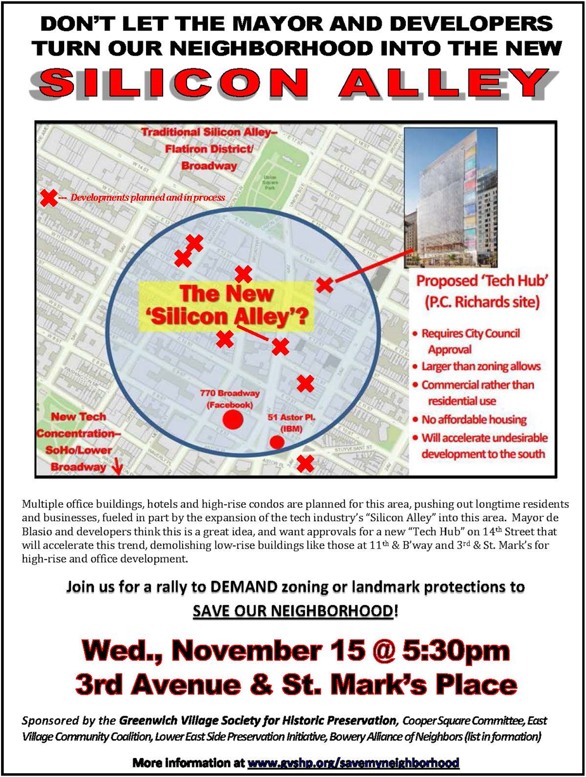 ev grieve theres a dont turn our neighborhood into silicon alley psa flyers dangerous neighbor