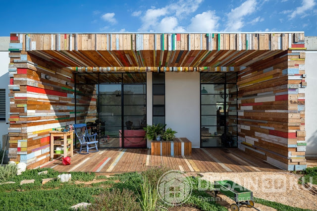 Desain Rumah Dengan Dinding Scrap Wood Desain Rumah Dengan Dinding Scrap Wood