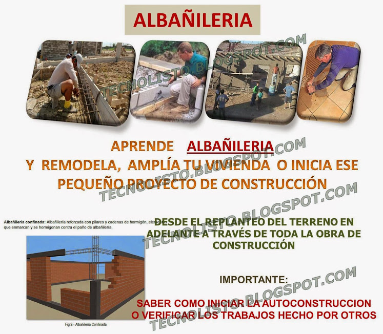 Manual Albañilería, Construcción de una casa Manual Albañilería, Construcción de una casa