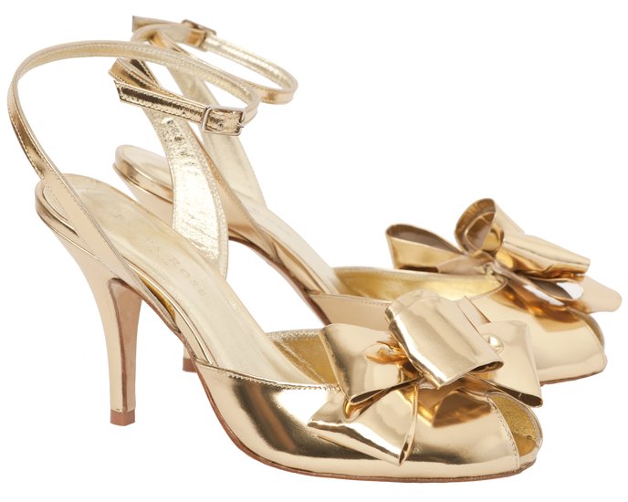 Wedding Lady: Gold Wedding Shoes