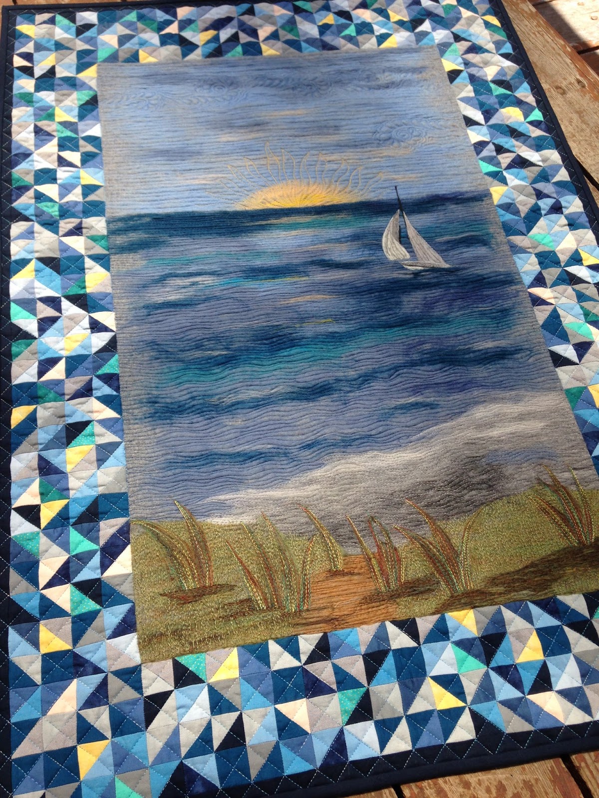 Quilt to the Edge.... Wet Felting and Quilting