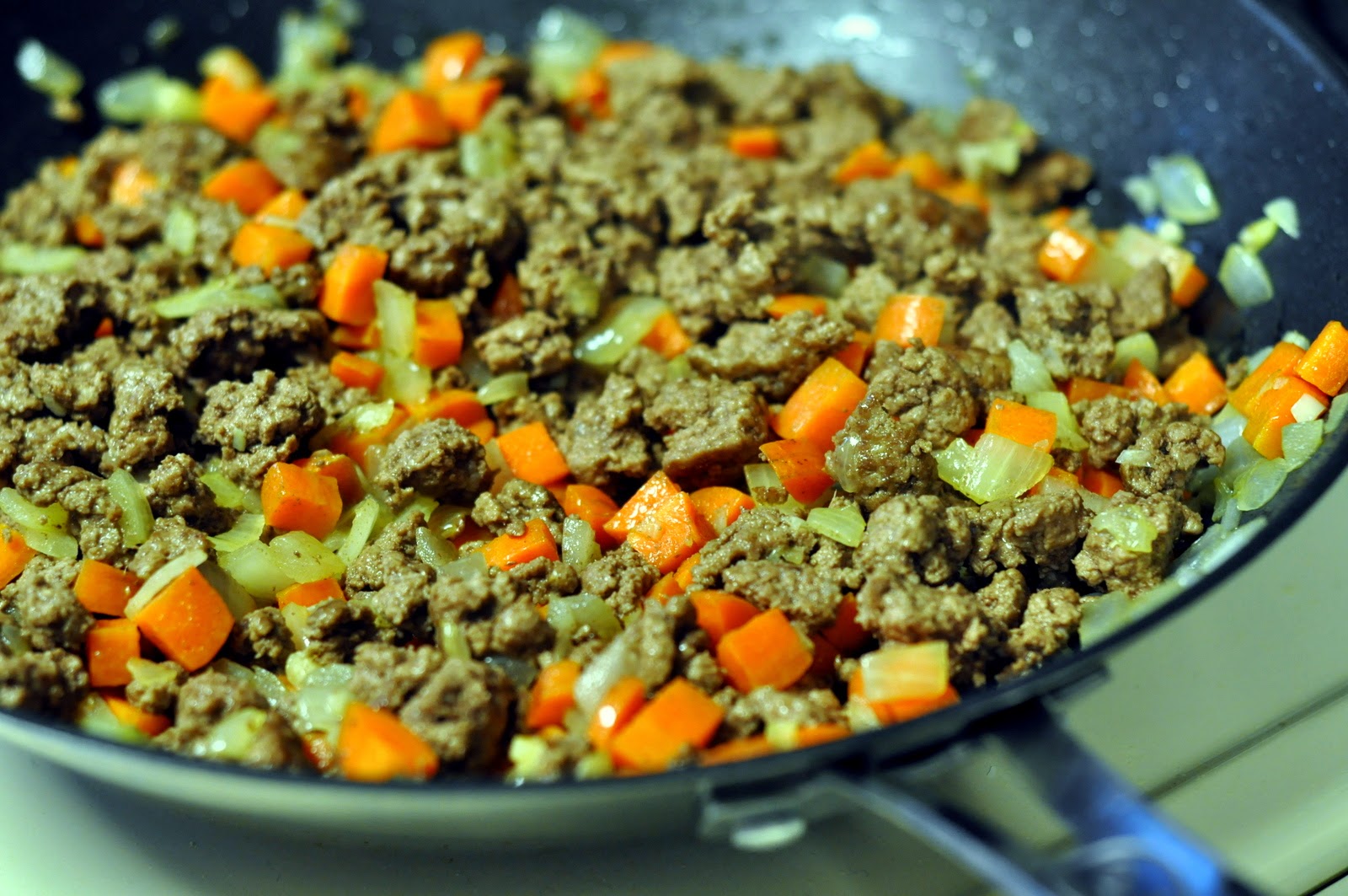 Grass-Fed Ground Beef with Carrots, Onions, and Garlic | Taste As You Go