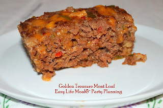 Golden Treasurer Meatloaf - Easy Life Meal & Party Planning