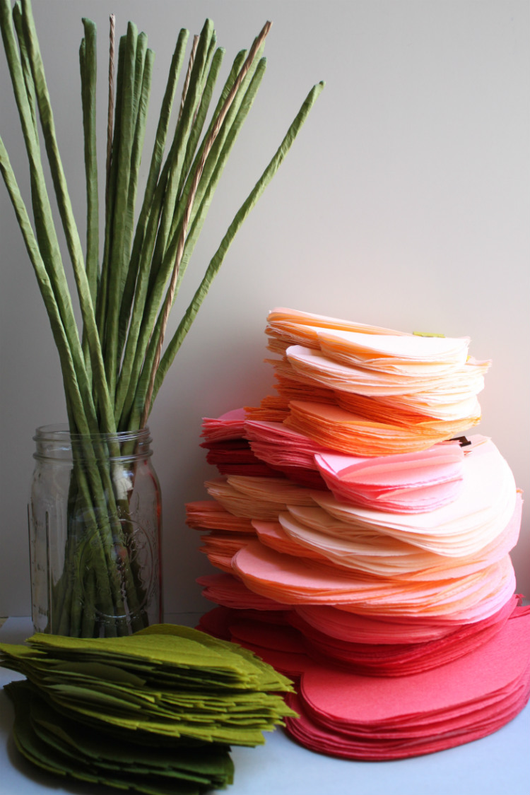 corner blog: nice big paper roses